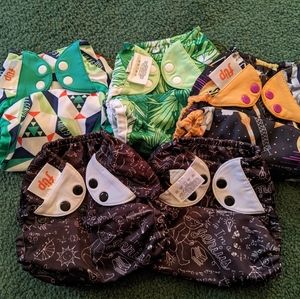 Boy Flip Cloth Diaper Lot